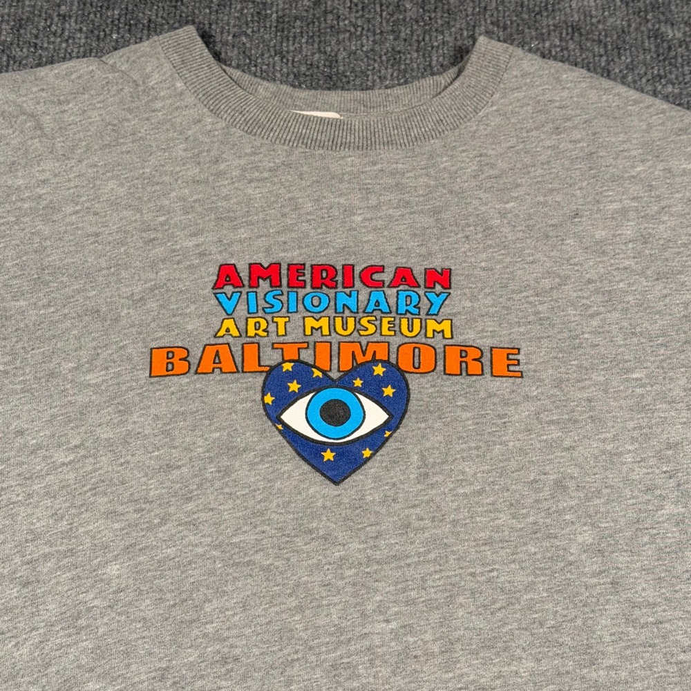 Abercrombie & Fitch American Visionary Art Museum Baltimore T-Shirt Womens Large - Picture 1 of 8